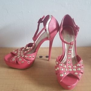 Studded heels
